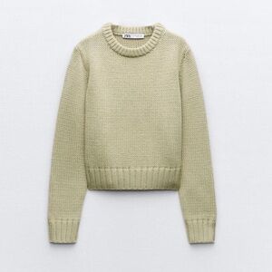 ZARA WOOL BLEND CHUNKY SWEATER